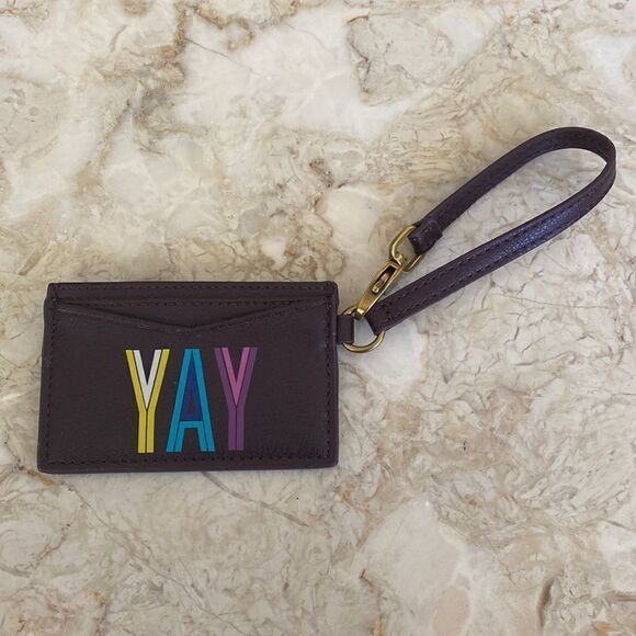 Fossil Faux Leather Card Case Wristlet - Picture 3 of 11